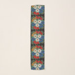 Edelweiss Schweizer alpine Blume Schal<br><div class="desc">Ein Bild eines Blumenmusters mit einem Näharbeitblick Edelweiss weißer alpiner Blumen von Europa auf Ihrem Produkt. Blaue,  rote,  gelbe und weiße Farben. Leontopodium alpinum von der Schweiz,  von Deutschland und von Österreich.</div>