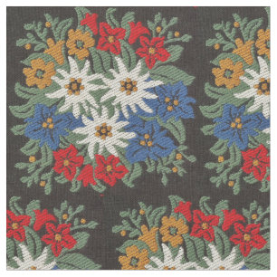 Edelweiss Schweizer alpine Blume Stoff