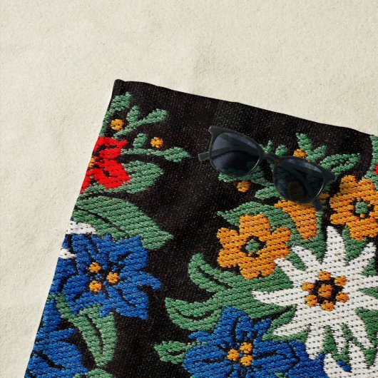 Edelweiss Schweizer alpine Blume Strandtuch (Beispiel)