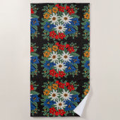 Edelweiss Schweizer alpine Blume Strandtuch (Vorderseite)