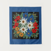 Edelweiss Schweizer alpine Blume Wandteppich (Vorderseite)