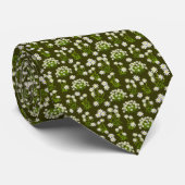 Edelweiss Schweizer alpine Blumen-Krawatte Krawatte (Gerollt)