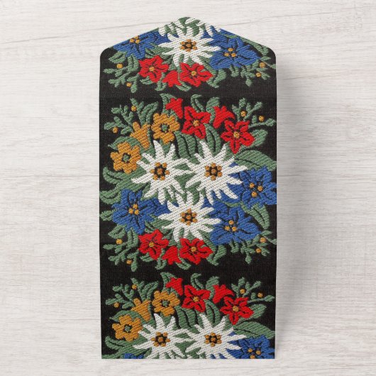 Edelweiss Schweizer Blume All In One Einladung (Außenbereich)