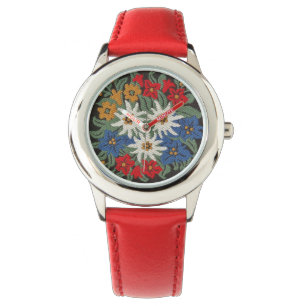 Edelweiss Schweizer Blume Armbanduhr