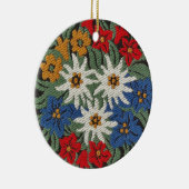 Edelweiss Schweizer Blume Keramikornament (Rechts)