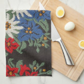 Edelweiss Schweizer Blume Küchentuch (Viertel Falte)