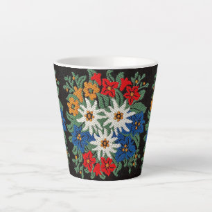Edelweiss Schweizer Blume Milchtasse