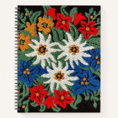 Edelweiss Schweizer Blume Notizbuch (Vorderseite)