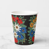 Edelweiss Schweizer Blume Pappbecher (Vorderseite)