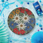 Edelweiss Schweizer Blume Pappteller (Party)