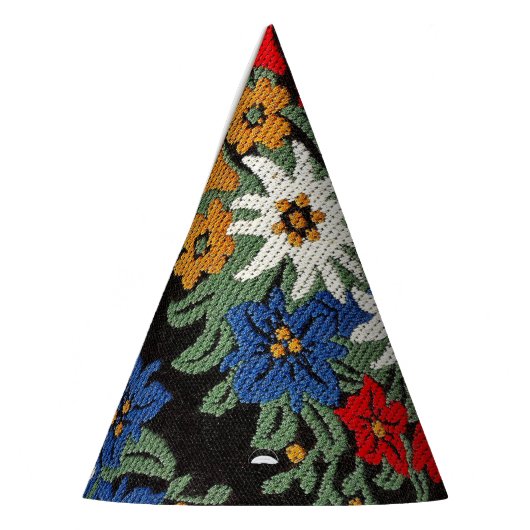 Edelweiss Schweizer Blume Partyhütchen (Links)
