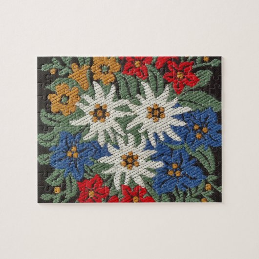 Edelweiss Schweizer Blume Puzzle (Horizontal)