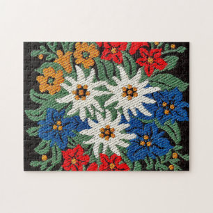 Edelweiss Schweizer Blume Puzzle