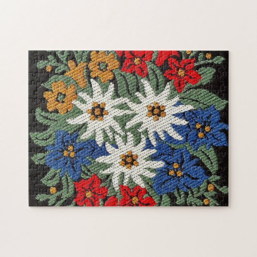 Edelweiss Schweizer Blume Puzzle (Horizontal)