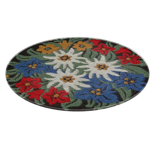 Edelweiss Schweizer Blume Schneidebrett (Ecke)