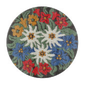 Edelweiss Schweizer Blume Schneidebrett (Vorderseite)