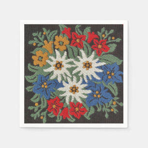 Edelweiss Schweizer Blume Serviette