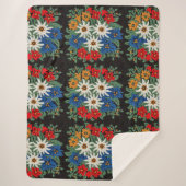 Edelweiss Schweizer Blume Sherpadecke (Vorderseite)