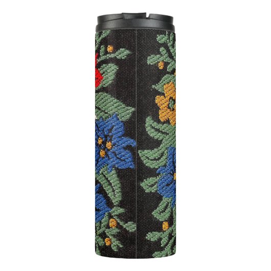 Edelweiss Schweizer Blume Thermosbecher (Rückseite)