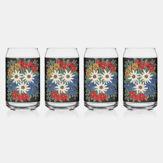 Edelweiss Swiss Alpine Flower Dosenglas (Links)