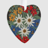 Edelweiss Swiss Alpine Flower Ornament (Vorderseite)