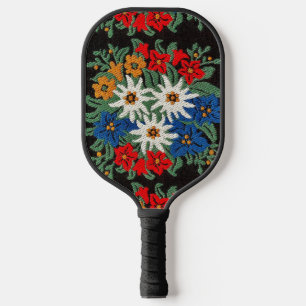 Edelweiss Swiss Alpine Flower Pickleball Schläger