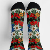 Edelweiss Swiss Alpine Flower Socken (Oben)