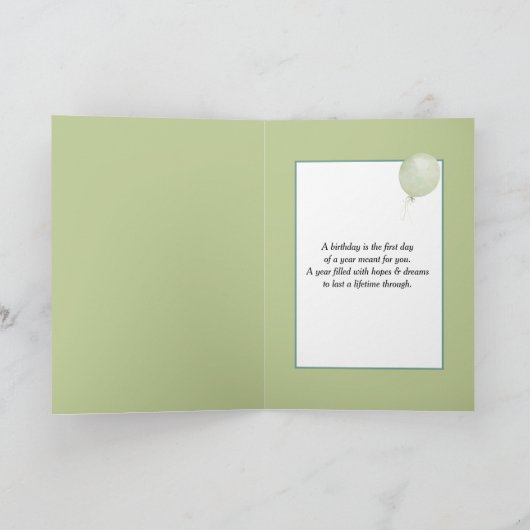 Edelweiss Swiss Alps Window Geburtstag Karte (Innenseite)