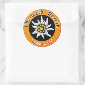Edelweiss-Verein Runder Aufkleber (Tasche)