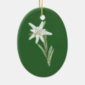 Edelweiss Verzierung Keramik Ornament (Hinten)