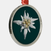 Edelweiss Verzierung Silbernes Ornament (Rechts)