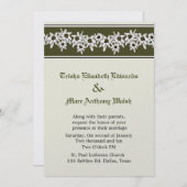 Edelweiss Wedding Einladung (Vorne/Hinten)