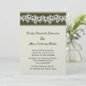 Edelweiss Wedding Einladung (Stehend Vorderseite)