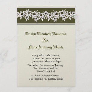 Edelweiss Wedding Einladung