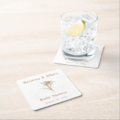 Edelweiss Wildblume Babydusche Rechteckiger Pappuntersetzer (Vor Ort)