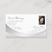 Edelweißsilber mit Foto und Juwel dekoriert Visitenkarte (Rückseite)