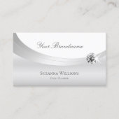 Edelweißsilber mit Foto und Juwel dekoriert Visitenkarte (Vorderseite)