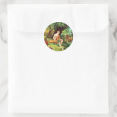 Eden Adam im Garten Runder Aufkleber (Tasche)