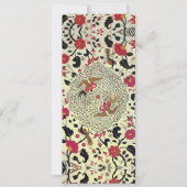 EDEN Blume und Vögel Schwarz-Gelb-Blüte Ankündigung (Vorderseite)