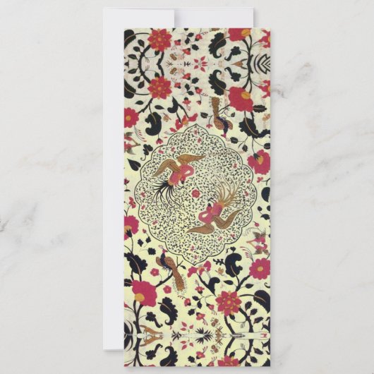 EDEN Blume und Vögel Schwarz-Gelb-Blüte Ankündigung (Vorderseite)