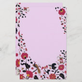 EDEN,BLUME UND VÖGELN BRIEFPAPIER (Vorne/Hinten)