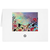 EDEN ,ELEGANT BLAUE SCHWARZ-WEISSE BLUME ,VRREN (Rückseite Horizontal)