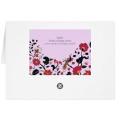 EDEN,ELEGANTE SCHWARZ-WEISSE BLUME, VÖGEL (Rückseite Horizontal)