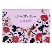 EDEN,ELEGANTE SCHWARZ-WEISSE BLUME, VÖGEL (Vorderseite (Horizontal))