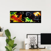 Eden: Feuer und Bliss - Print II Pastel Poster (Heimbüro)