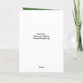 'Eden' geklappte Segen-Grußkarte Karte (Rückseite)