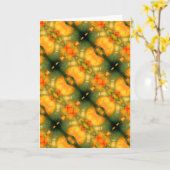 'Eden' geklappte Segen-Grußkarte Karte (Gelbe Blume)