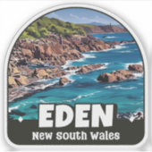 Eden, NSW Australia Aufkleber (Vorderseite)