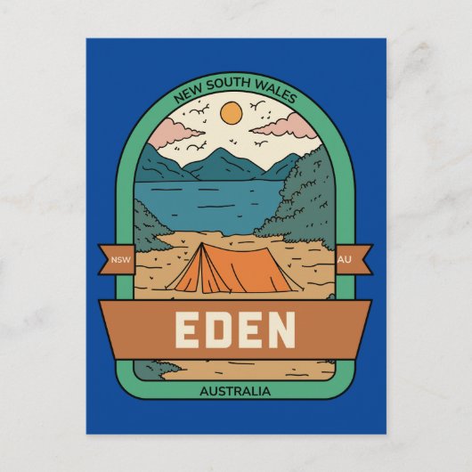 Eden NSW Australien Postkarte (Vorderseite)
