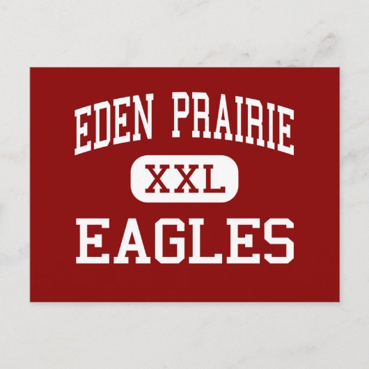 Eden Prairie - Eagles - Hoch - Eden Prairie Postkarte (Vorderseite)